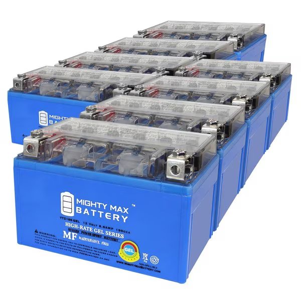 YTZ10SGEL 12V 8.6AH GEL Replacement Battery compatible with KTM 690 SMR 08-10 - 8PK, Mighty Max Battery, Mfr#: MAX4024731